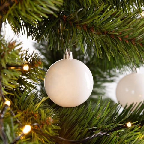 Vánoční ozdoby sada 24 kusů | bílé č.3