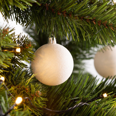 Vánoční ozdoby sada 24 kusů | bílé č.4