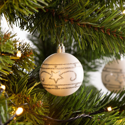 Vánoční ozdoby sada 24 kusů | bílé č.5