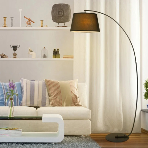 Oblouková stojací lampa | černá č.2