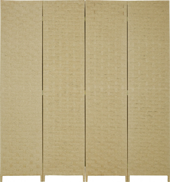 Interiérový dřevěný paraván 4 panely 159,5 x 169,5 cm | hnědý