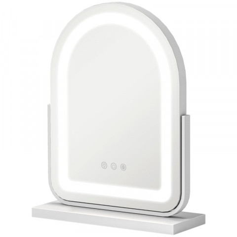 Kosmetické zrcátko s LED osvětlením | bílé č.2