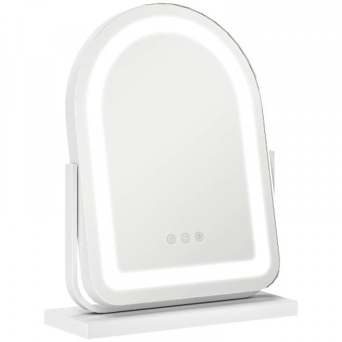 Kosmetické zrcátko s LED osvětlením | bílé č.6