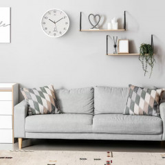 Rádiem řízené hodiny Ø31cm | bílé č.3