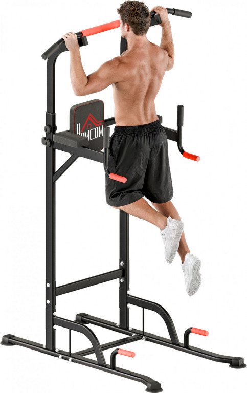 Volně stojící posilovací stanice | černá + červená