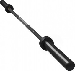 Ocelová činka s prodlouženými objímkami 180 cm, 200kg | černá č.1