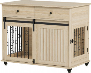 Uzamykatelná klec pro psy | dub č.1