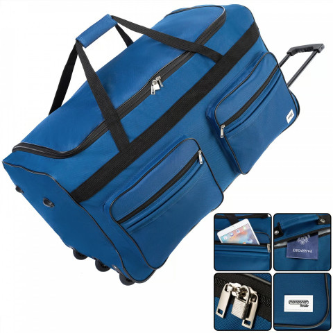 Cestovní taška na kolečkách XXL 160L | modrá č.4