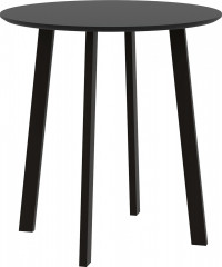 Praktický kulatý jídelní stůl 72 x 72 x 75cm | černý