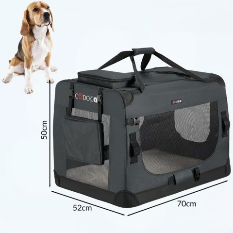 Přepravní box pro psy L 70x52x50cm | antracit č.2