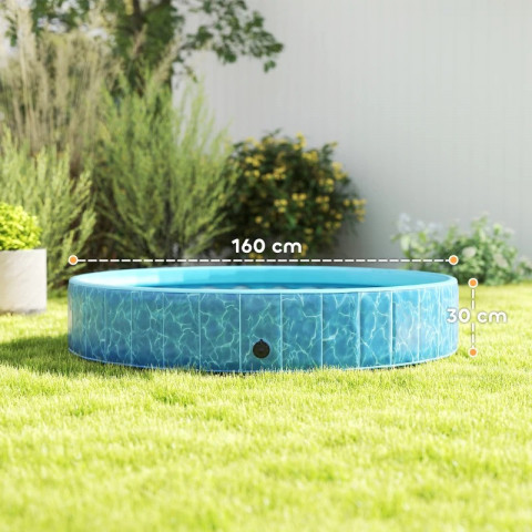 Bazén pro psy, průměr 160 cm | modrý č.2