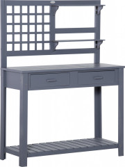 Dřevěný zahradnický stůl 105 x 42 x 141,5 cm | šedý č.1