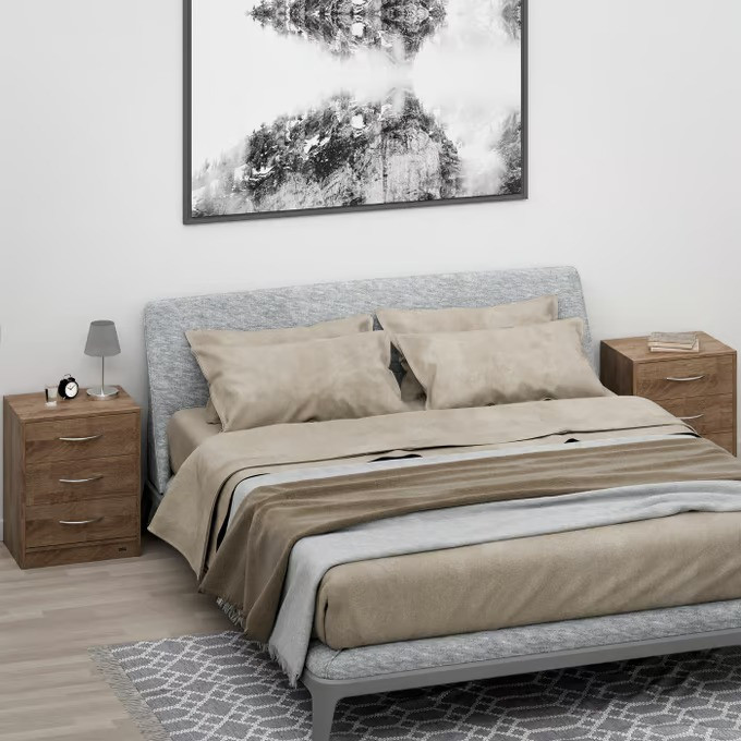 Noční stolek Elois 2 ks 54x39x28cm | dub