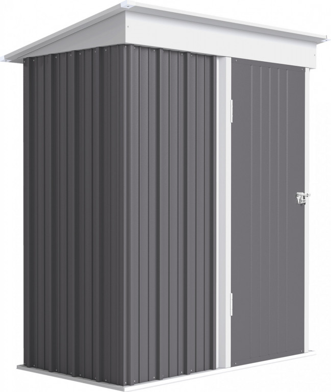 Kovová kůlna na nářadí 161 x 95 x 181 cm | šedá