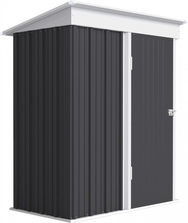 Kovová kůlna na nářadí 161 x 95 x 181 cm | tmavě šedá