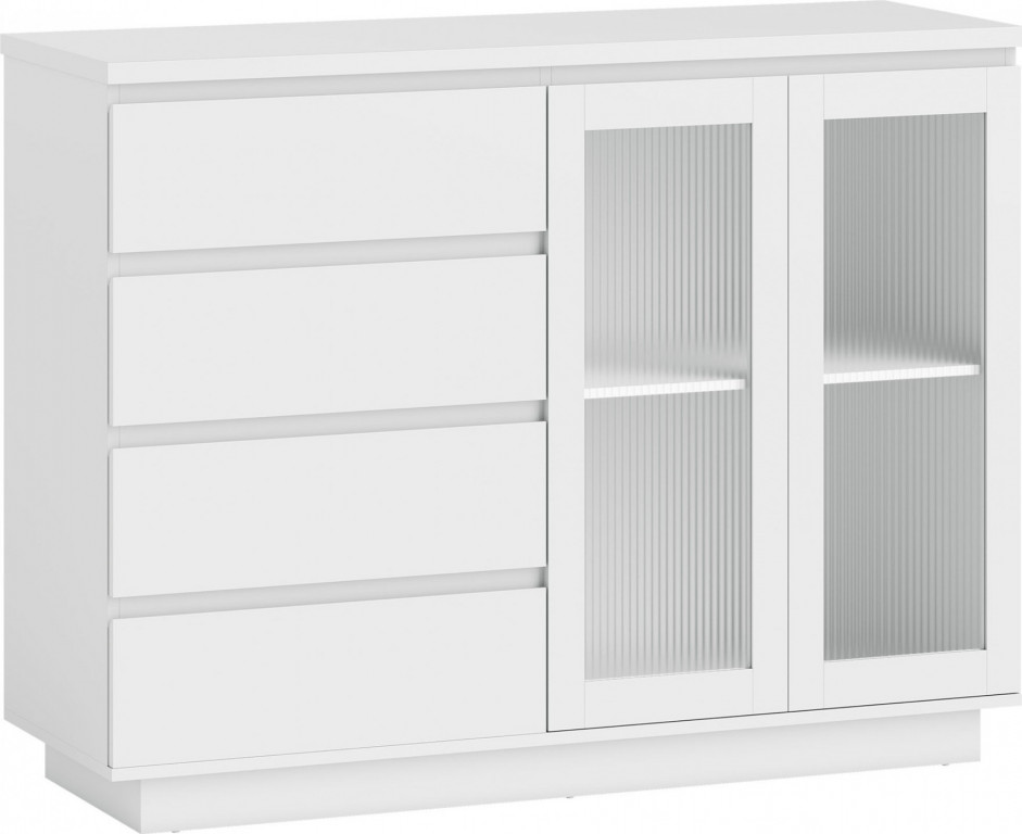 Příborník 120 x 40 x 91 cm | bílý