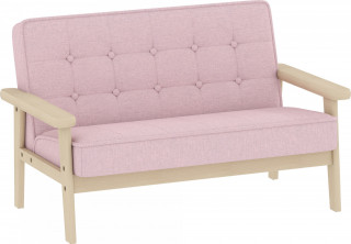 Dětská pohovka se sametovým vzhledem 77 x 42 x 48 cm | růžová č.1