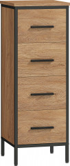 Koupelnová skříňka se 4 zásuvkami 30 x 30 x 82 cm | dub č.1