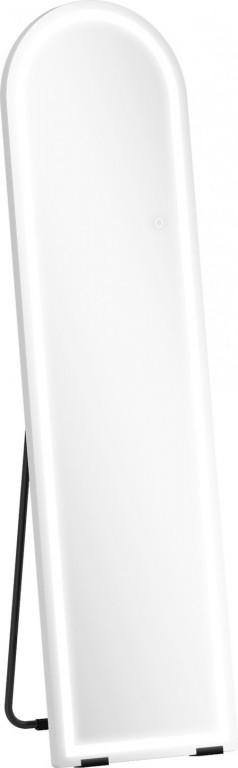 Celoplošné zrcadlo s osvětlením 150 x 40 cm | bílé