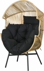 Ratanové zahradní proutěné křeslo | přírodní č.1