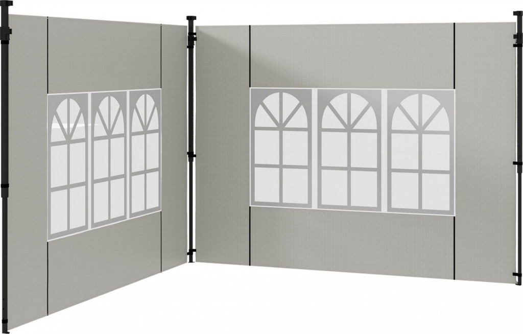 2 boční stěny pro altány 3x3 3x6 m | bílé