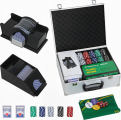 Uzamykatelný pokerový kufřík 300 žetonů | vícebarevný č.1