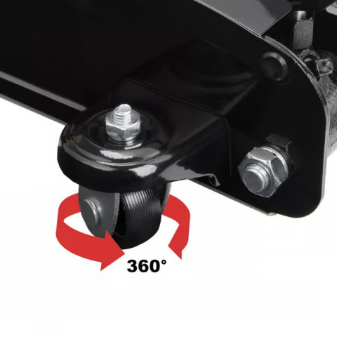 Zvedák auta 3t 135-400 mm + ocelově vyztužená gumová podložka č.7