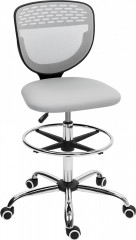 Ergonomická kancelářská židle bez područek | světle šedá č.1