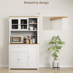 Kuchyňská víceúčelová skříňka 100 x 40 x 180 cm | bílá č.3