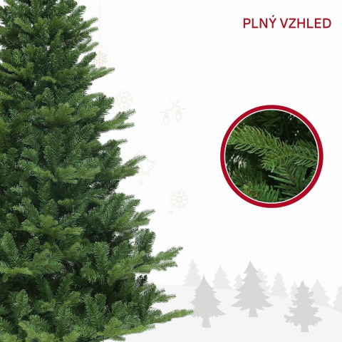 Umělý vánoční stromek s ocelovým stojanem, 180 cm | zelený č.4