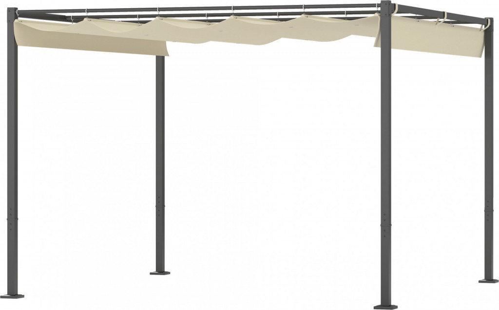 Kovová pergola 3x3 m | béžová