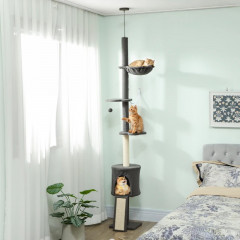 Stropní škrabadlo 200 - 240 cm | tmavě šedé č.1