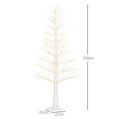 Vánoční jedle s LED osvětlením | bílá č.2