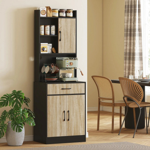 Vysoká kuchyňská skříňka | černá č.4