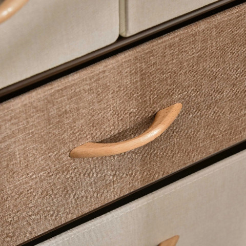 Komoda s 5 skládacími látkovými zásuvkami | barevná č.5