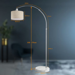 Designová oblouková lampa 150-175cm | šedá č.3