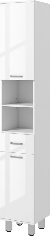 Koupelnová skříňka 30 x 30 x 180 cm | bílá