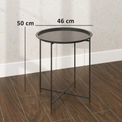 Odkládací stolek 50x46x46cm | černý č.2