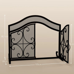 Krbová bezpečnostní mřížka | černá č.3