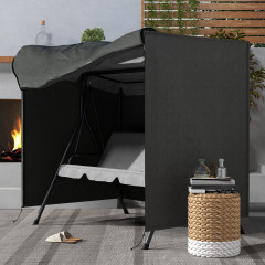 Kryt na houpačku 177 x 114 x 152 cm | tmavě šedý č.2