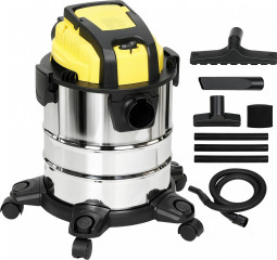 Vysavač na mokré i suché vysávání | stříbrný + žluté č.1