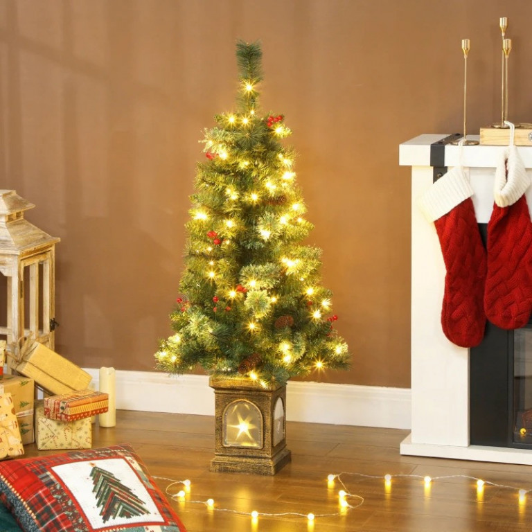 Umělý vánoční stromek se 100 LED světly | zelený