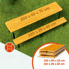 3 dílný skládací pivní set č.3