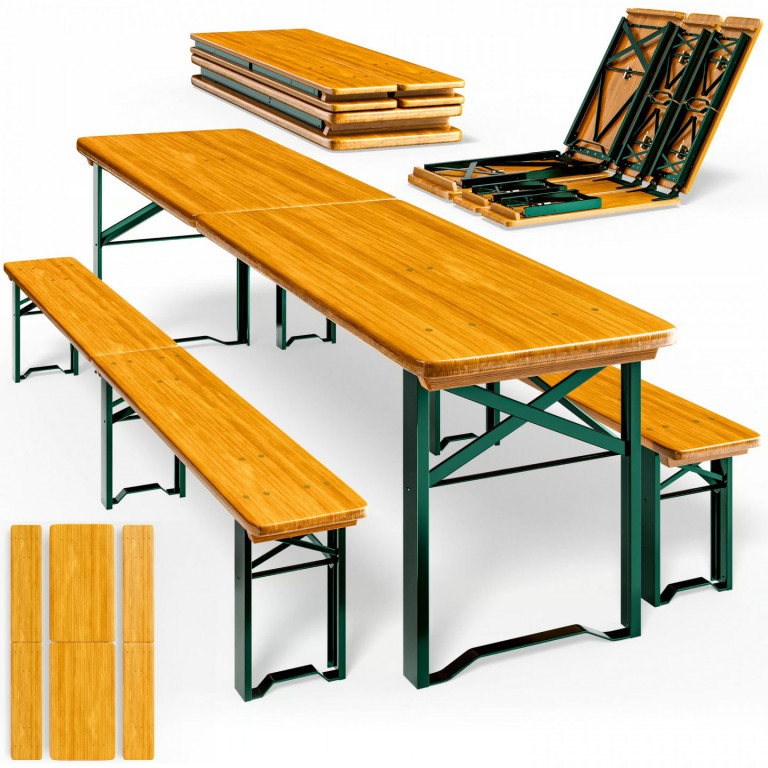 3 dílný skládací pivní set