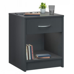 Noční stolek Hamburg 50x40x35cm | antracit č.2