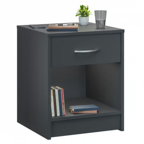 Noční stolek Hamburg 50x40x35cm | antracit č.2