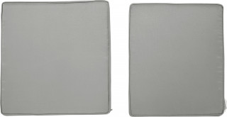 2 polštáře na sezení 56 x 52 cm | světle šedé č.1