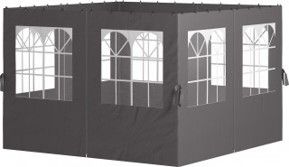 4 boční stěny pro altán 3 x 3 m| tmavě šedé č.1