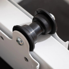 Trenažér na břicho 2 v 1, nosnost až 100 kg | bílý + šedý č.3