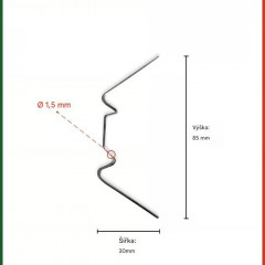 Pozinkovaná sada svorek na skleník | 50kusů č.3